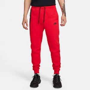 Nike tech fleece joggers in red